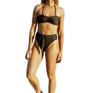 NEW OLIVE SURF the mel bikini bottoms in noir